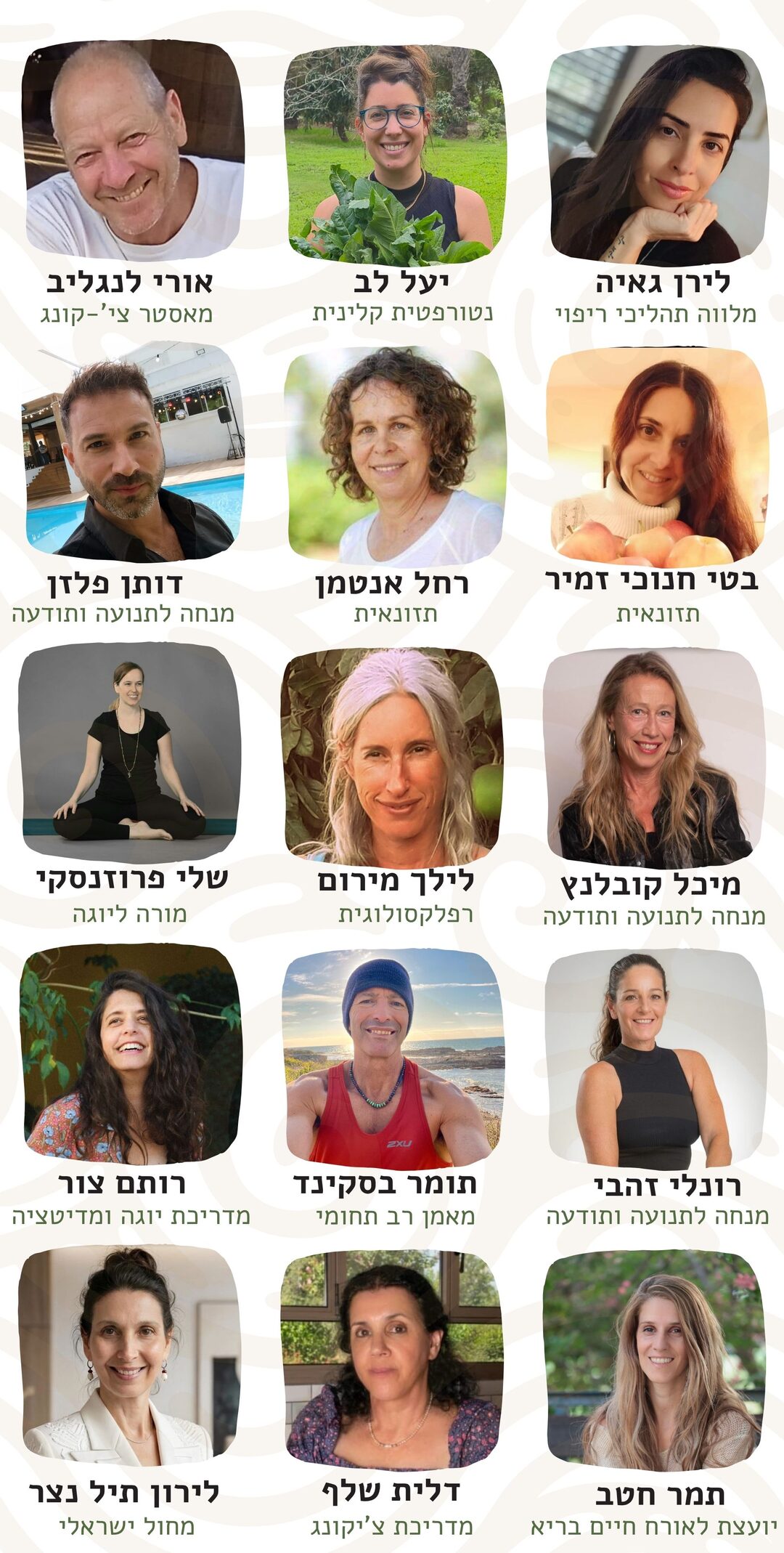 המנחים והמנחות של בריאה